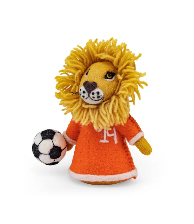 SJAAL MET VERHAAL  •• Leeuw met voetbal