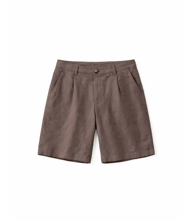 MAZINE •• Linnen bermuda Shorts | grey brown