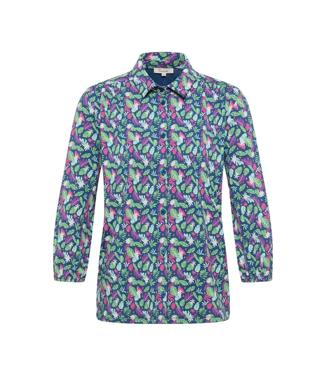 Tranquillo •• Jersey blouse Kaaty | Tropical