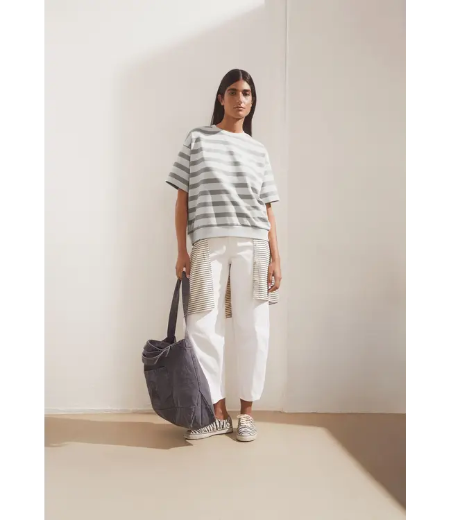 ARMEDANGELS •• Bamikaa stripe sweat | Undyed-seal grey