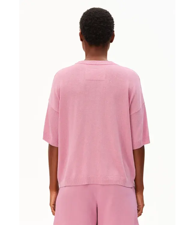 ARMEDANGELS •• Linen blend knit sweater | Washed berry