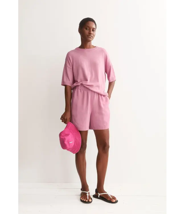 ARMEDANGELS •• Linen blend knit sweater | Washed berry
