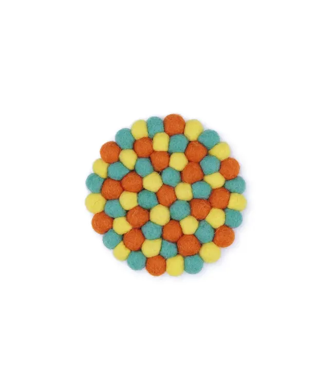 SJAAL MET VERHAAL  •• Onderzetter 10 cm | set van 4 | Summer days