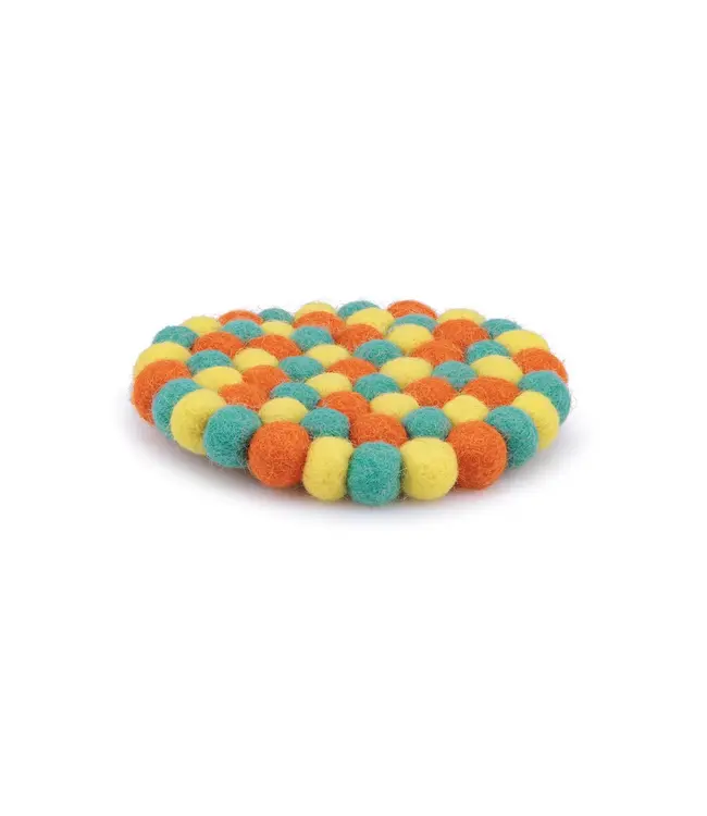 SJAAL MET VERHAAL  •• Onderzetter 10 cm | set van 4 | Summer days