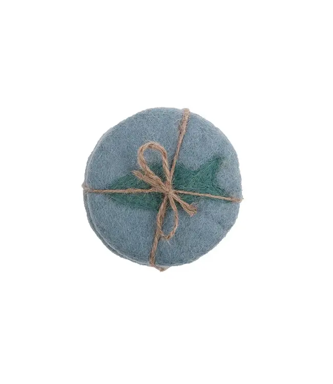 SJAAL MET VERHAAL  •• Onderzetter Beachlife  | 10 cm | 6 stuks