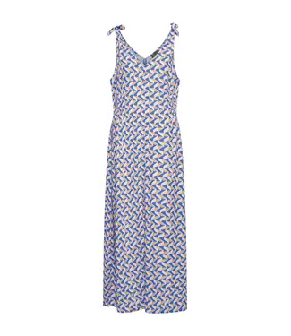 ZILCH •• Dress Long | Graphic Dazzling Blue