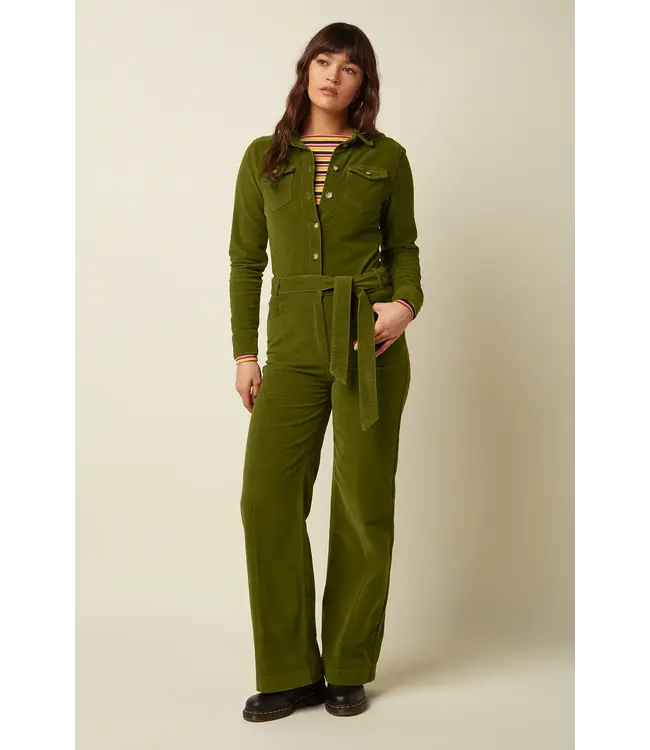 KING LOUIE •• Mia Jumpsuit Baby Cord | Posey Green