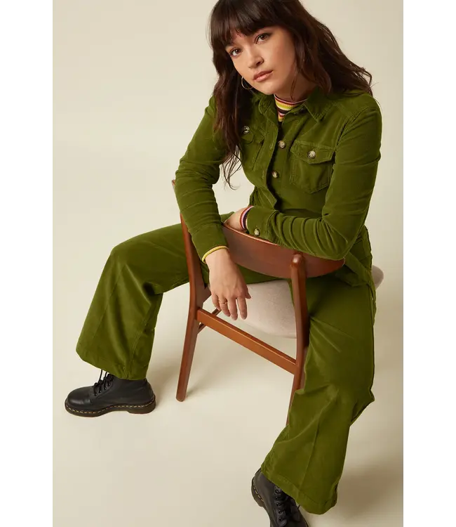 KING LOUIE •• Mia Jumpsuit Baby Cord | Posey Green