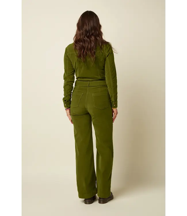 KING LOUIE •• Mia Jumpsuit Baby Cord | Posey Green