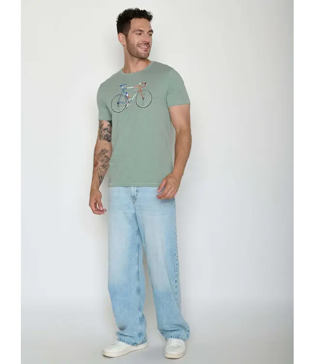 GREENBOMB •• T-shirt Bike Jacques Spice | Soft Sage