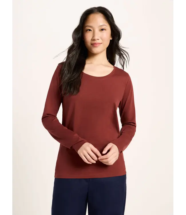 LANIUS ••  Long-sleeved shirt | Red Mahagony