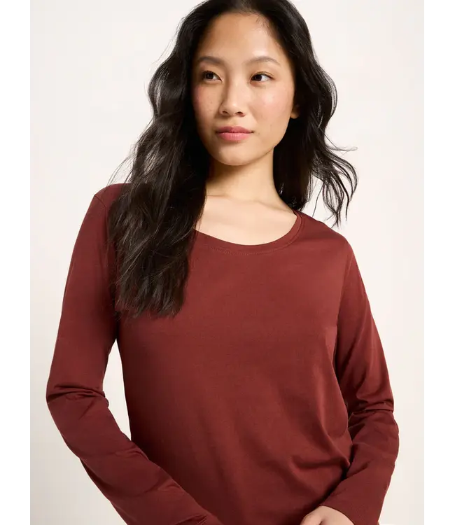LANIUS ••  Long-sleeved shirt | Red Mahagony