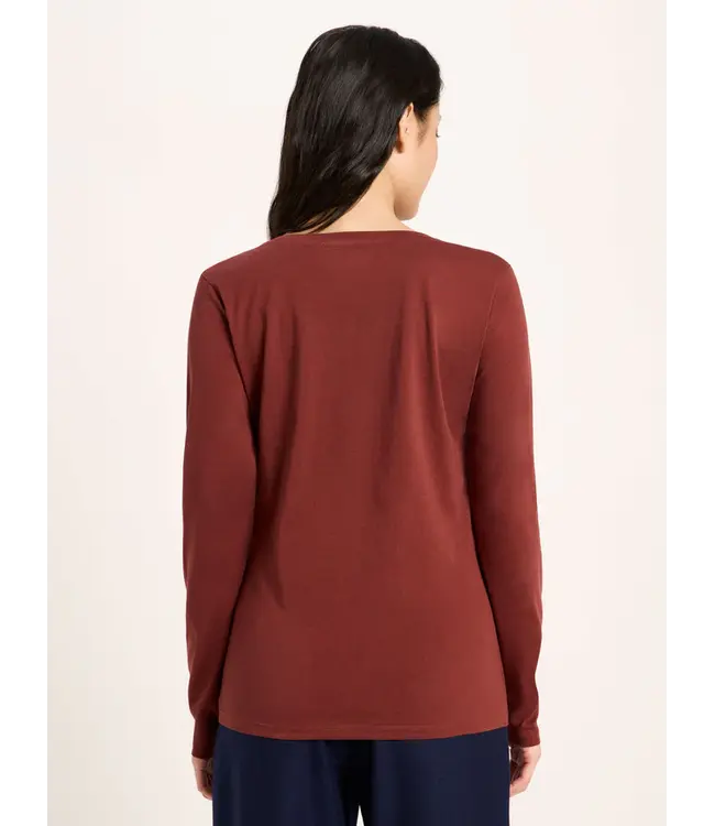 LANIUS ••  Long-sleeved shirt | Red Mahagony