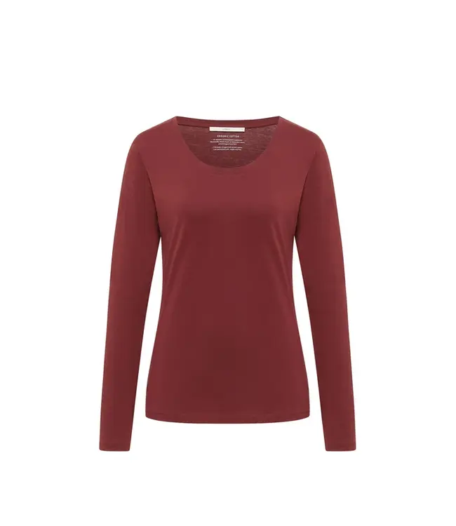 LANIUS ••  Long-sleeved shirt | Red Mahagony