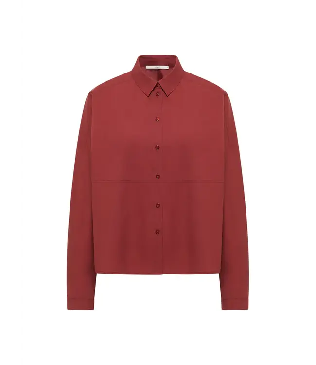 LANIUS •• Shirt blouse | Red Mahagony