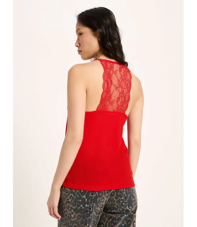 LANIUS •• Kanten top Tencel | Red