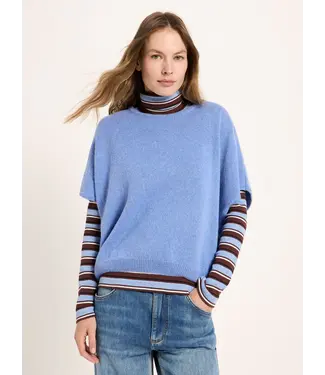 LANIUS •• Cardigan GOTS | Light Blue Melange