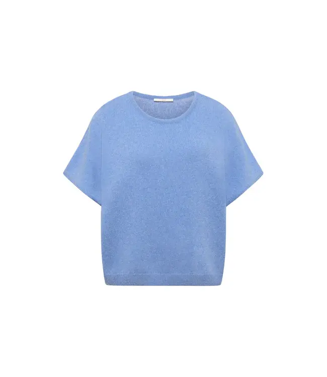 LANIUS •• Cardigan GOTS | Light Blue Melange
