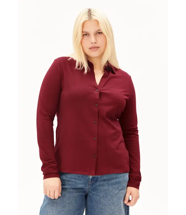 ARMEDANGELS •• NALAANNIA Blouse | Velvet red