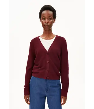 ARMEDANGELS •• Menaal Links Links Cardigan | Velvet Red