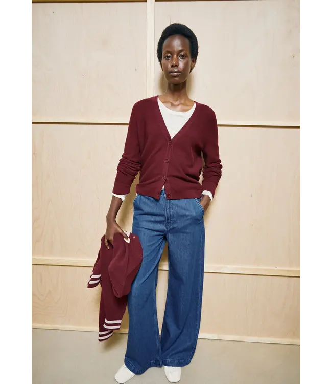 ARMEDANGELS •• Menaal Links Links Cardigan | Velvet Red
