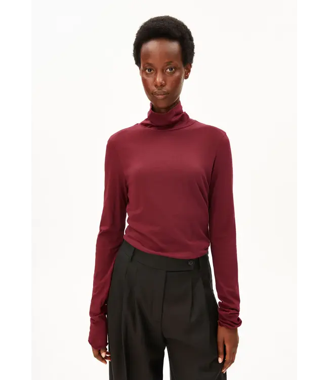 ARMEDANGELS •• Grazilianaa Soft Longsleeve | Velvet Red