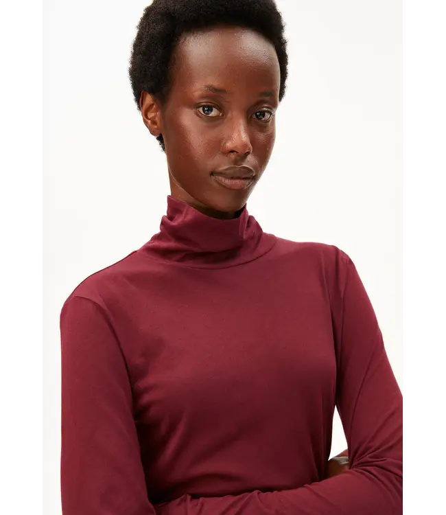 ARMEDANGELS •• Grazilianaa Soft Longsleeve | Velvet Red