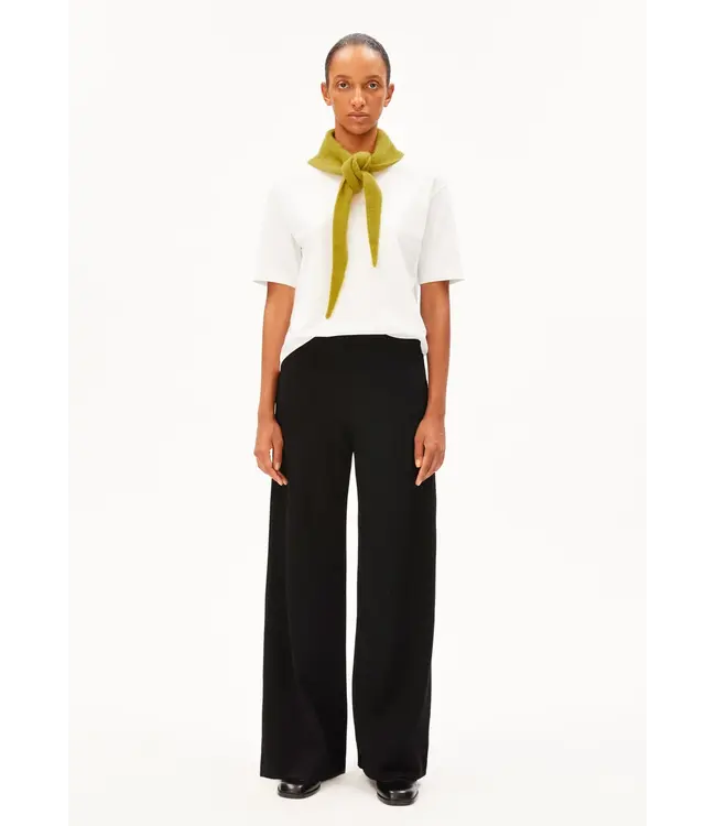 ARMEDANGELS •• Basic Wide Leg Jersey pants | Black