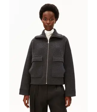 ARMEDANGELS •• Cotton-Wool Knit Jacket  | Steel Melange