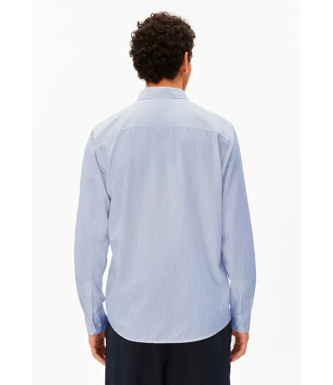 ARMEDANGELS •• Quaasa stripe longsleeve shirt | Dark morning