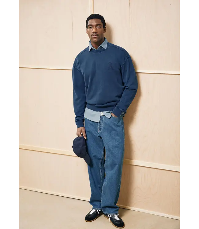 ARMEDANGELS •• Iconic A GMT Dye Sweatshirt | Tinted Navy Washed