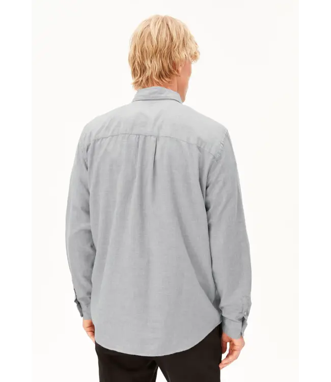 ARMEDANGELS •• Araamo Flannel Shirt | Silver Melange