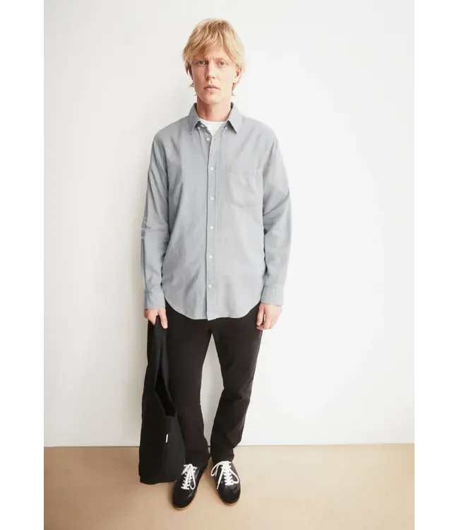 ARMEDANGELS •• Araamo Flannel Shirt | Silver Melange