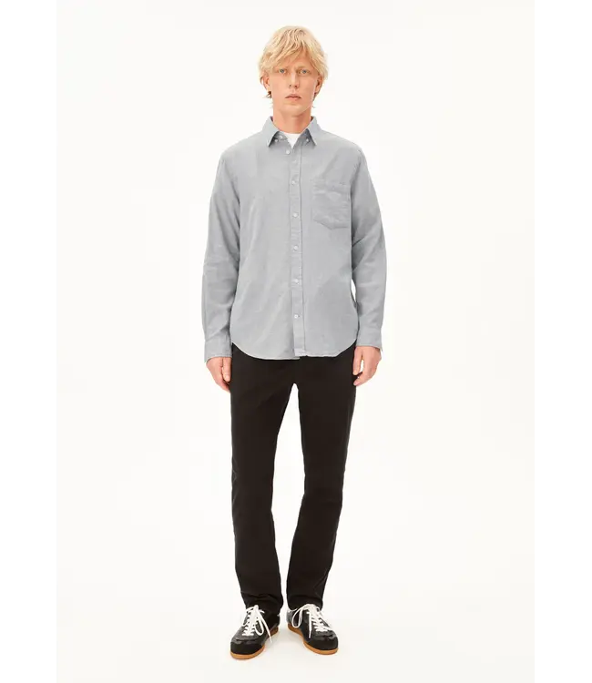 ARMEDANGELS •• Araamo Flannel Shirt | Silver Melange