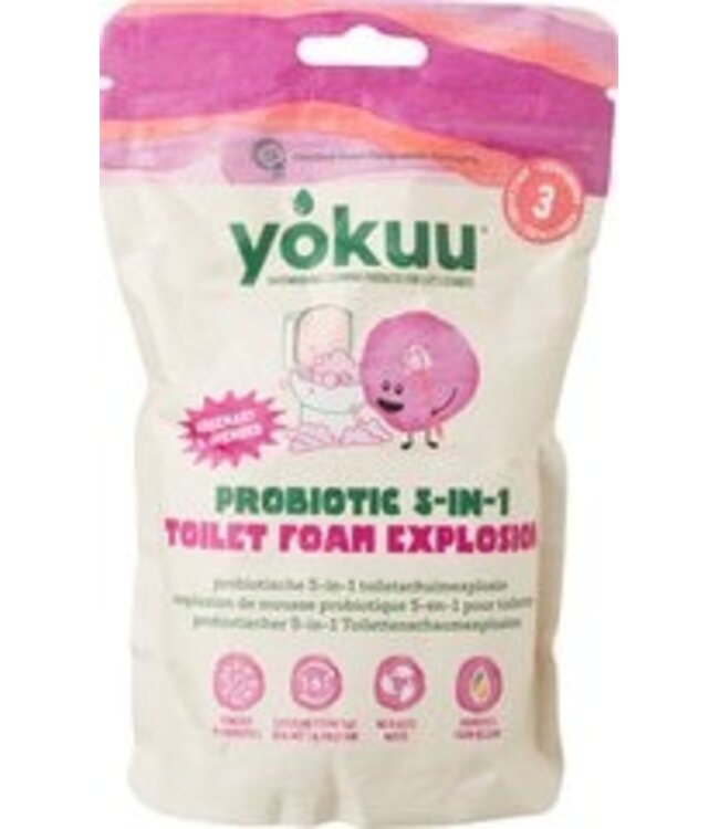 •• Probiotic 5-in-1 toilet foam explosion