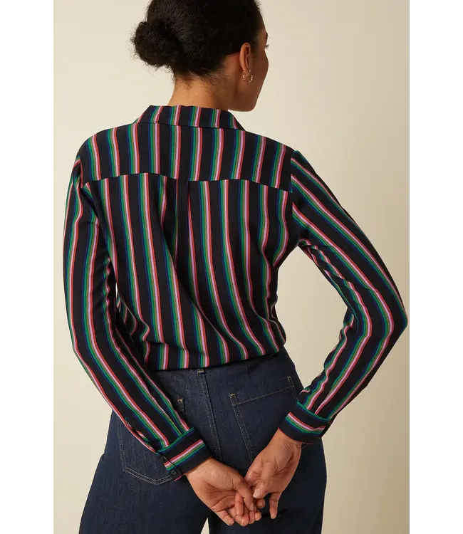 KING LOUIE •• Rosie Blouse Harley Stripe | Black