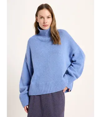 LANIUS •• Oversized Pullover GOTS | Light Blue Melange