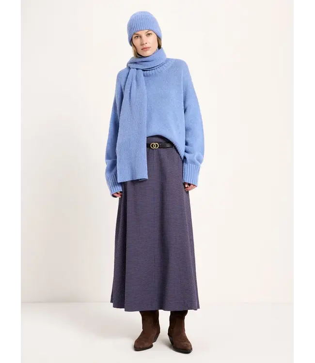 LANIUS •• Oversized Pullover GOTS | Light Blue Melange