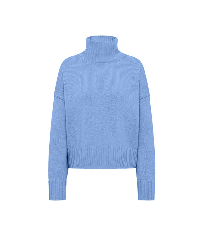 LANIUS •• Oversized Pullover GOTS | Light Blue Melange