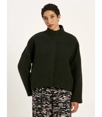 LANIUS •• Boucle jacket GOTS | Dark Turtle