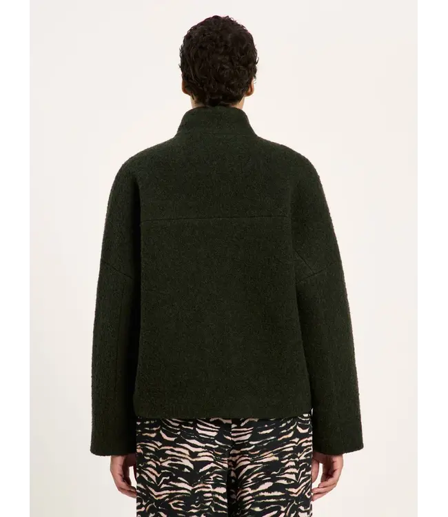 LANIUS •• Boucle jacket GOTS | Dark Turtle