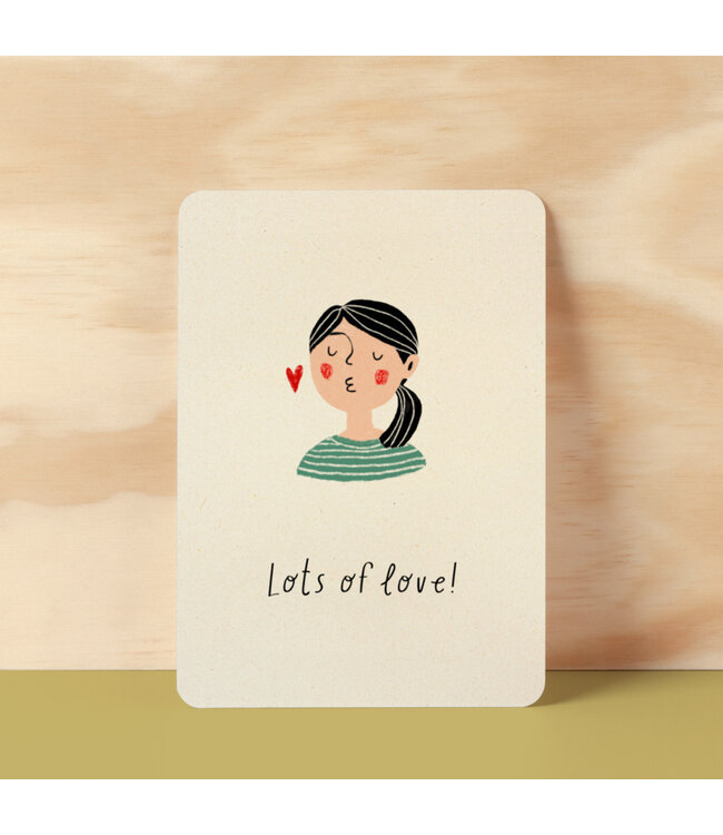 Illu-ster •• Ansichtkaart | Lots of love!