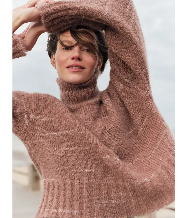 LANIUS •• Cable knit sweater | Cappuccino