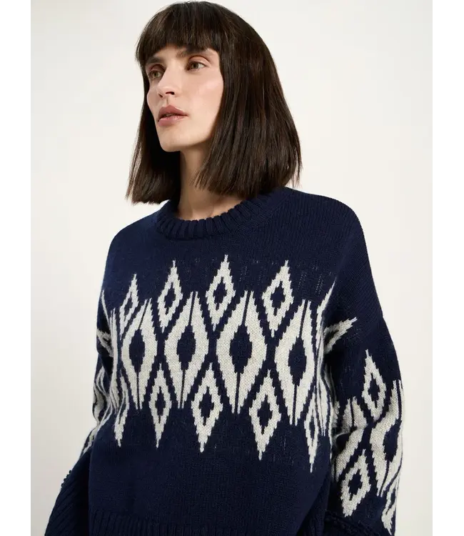 LANIUS •• Norweger Pullover GOTS | Midnight