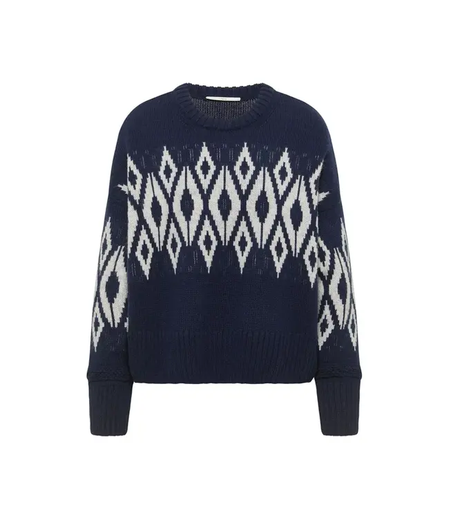 LANIUS •• Norweger Pullover GOTS | Midnight