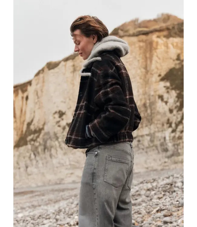 LANIUS •• Karo Jacket | Black/Brown/Multicolour