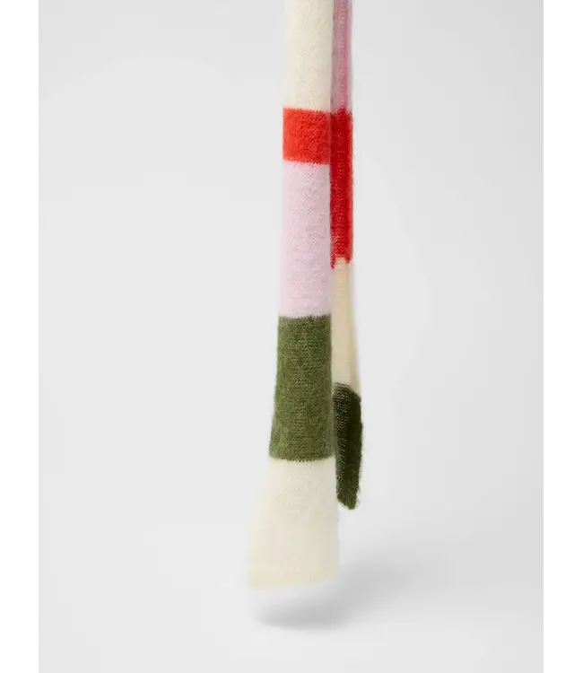 LANIUS •• Narrow Scarf | Multicolour stripe
