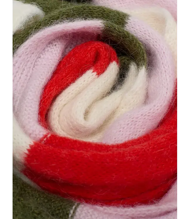 LANIUS •• Narrow Scarf | Multicolour stripe