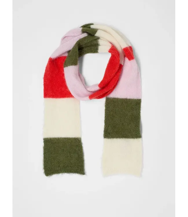 LANIUS •• Narrow Scarf | Multicolour stripe