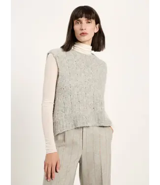 LANIUS •• Sweater Vest | Grey Melange
